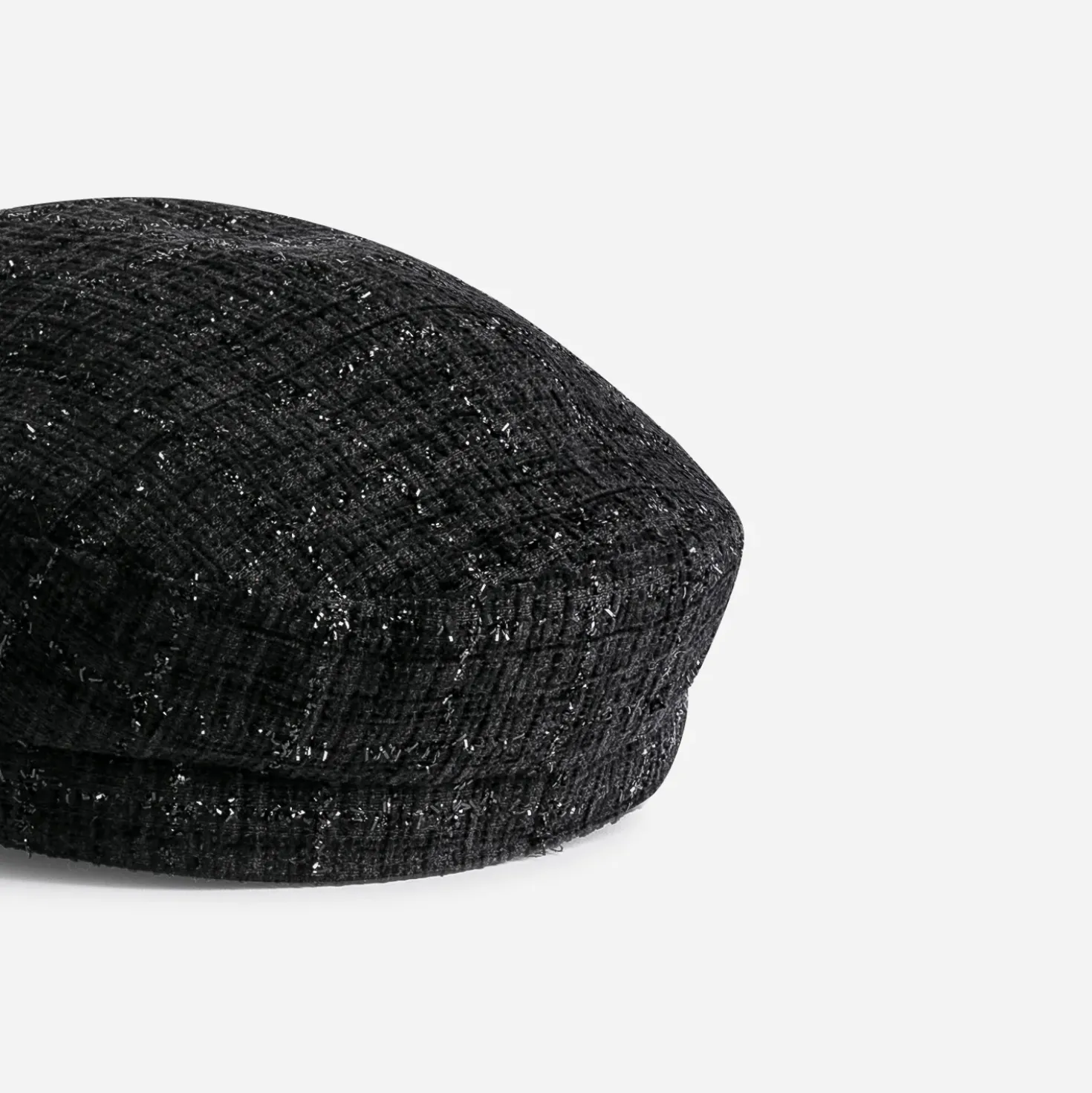 Casquette de marin TEXTO noire tweed