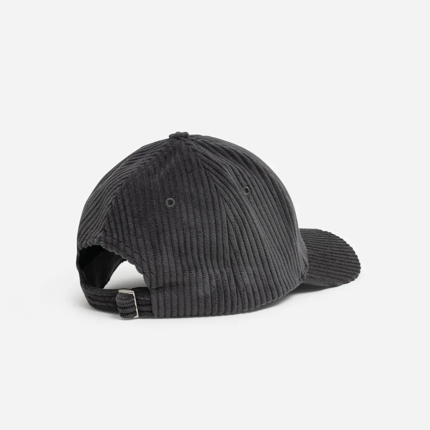 Casquette grise velours côtelé
