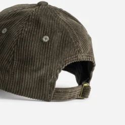 Casquette kaki velours côtelé