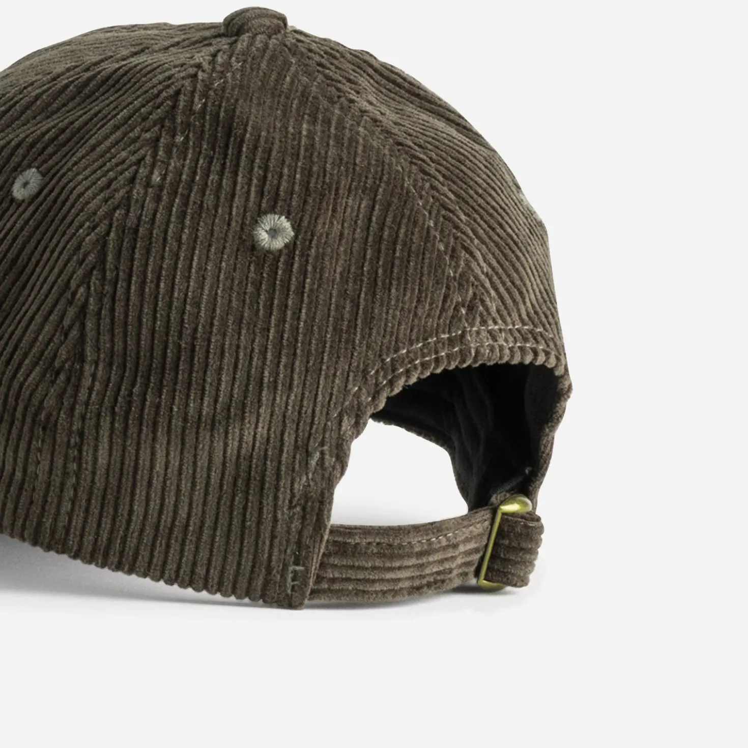 Casquette kaki velours côtelé