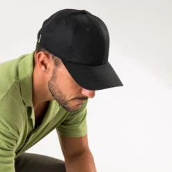 Casquette noire toile