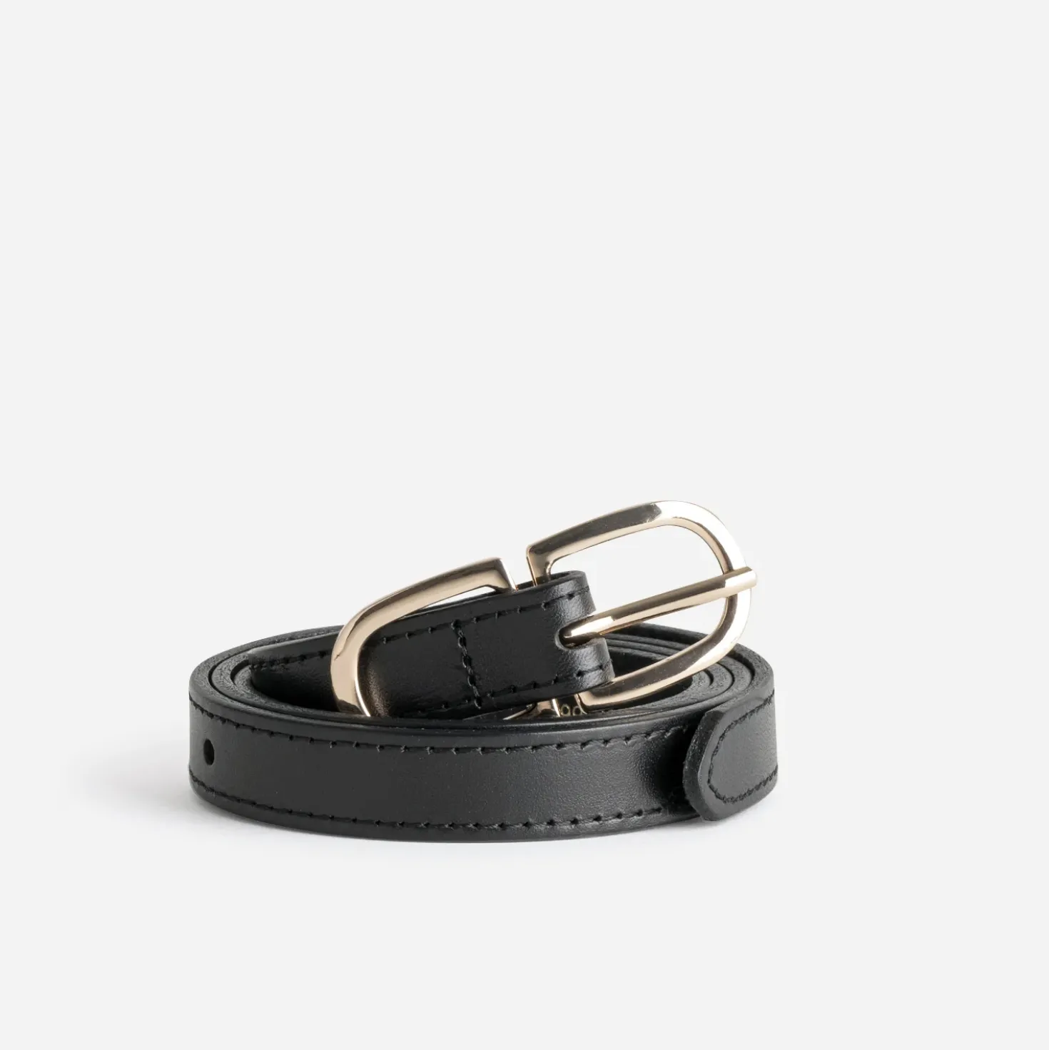Ceinture en cuir TEXTO noire