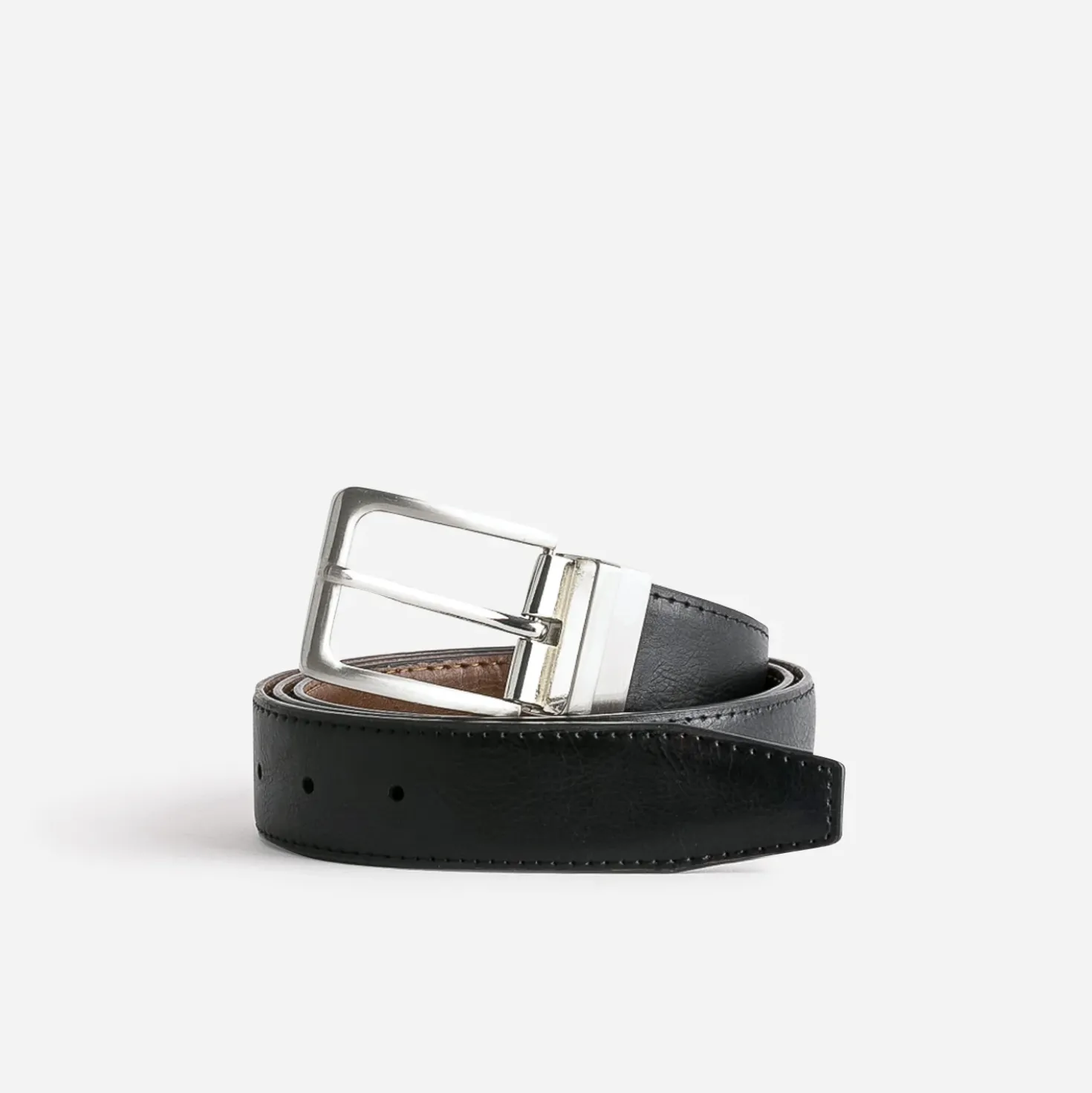 Ceinture homme réversible cognac et noire