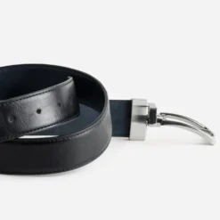 Ceinture homme réversible noire et marine