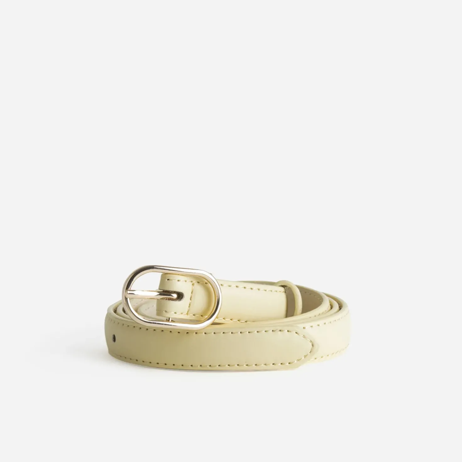 Ceinture jaune fine