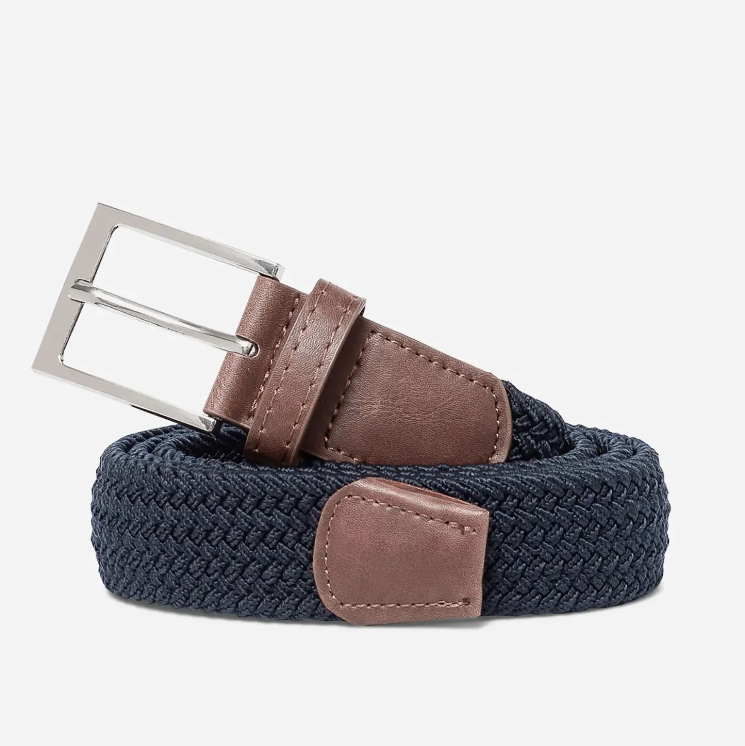Ceinture marine tressée Homme