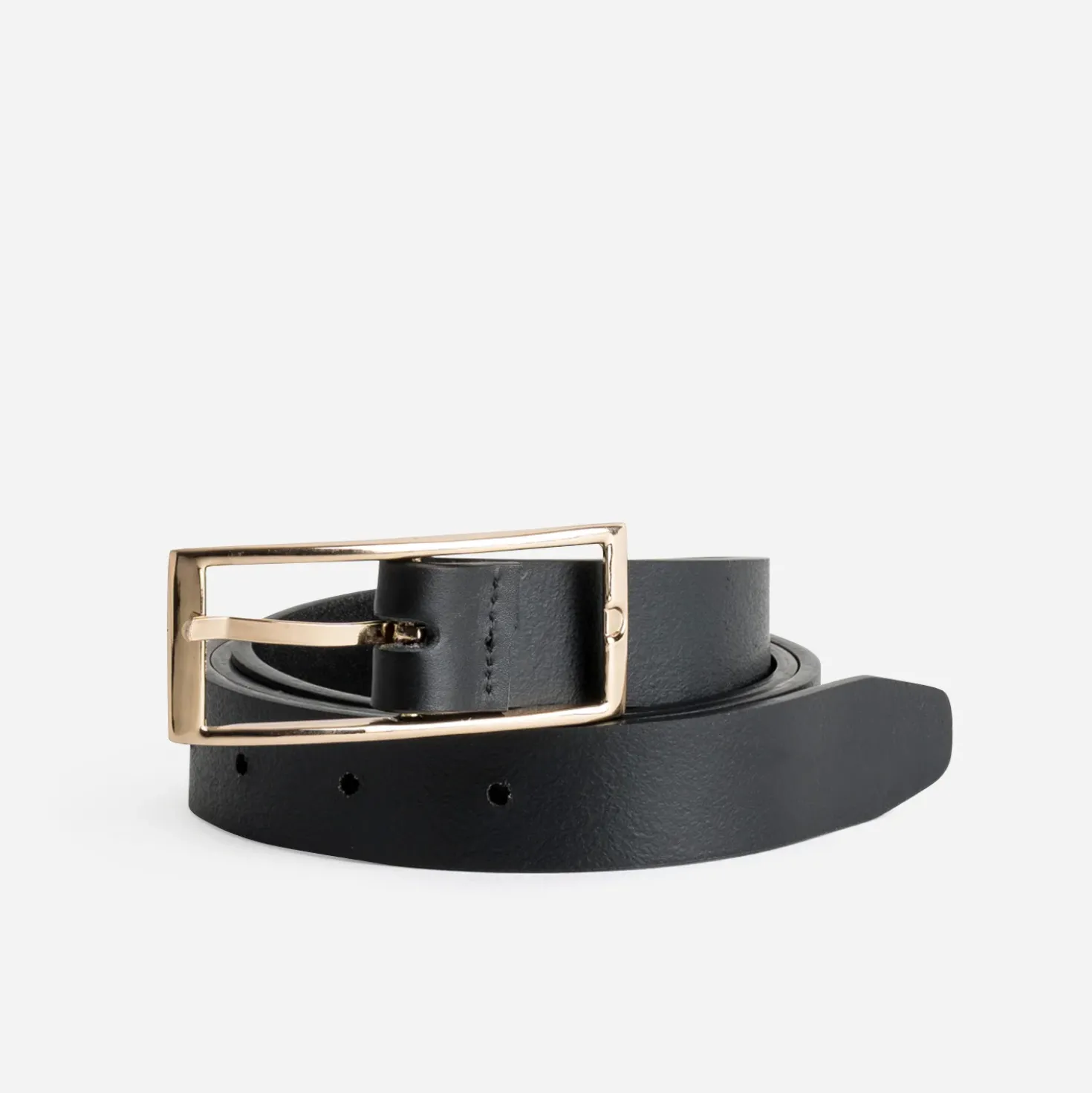 Ceinture noire cuir