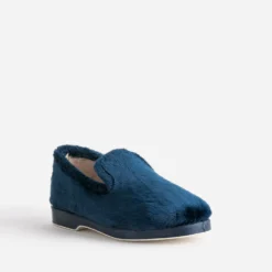 Charentaise bleue cocooning fourrée