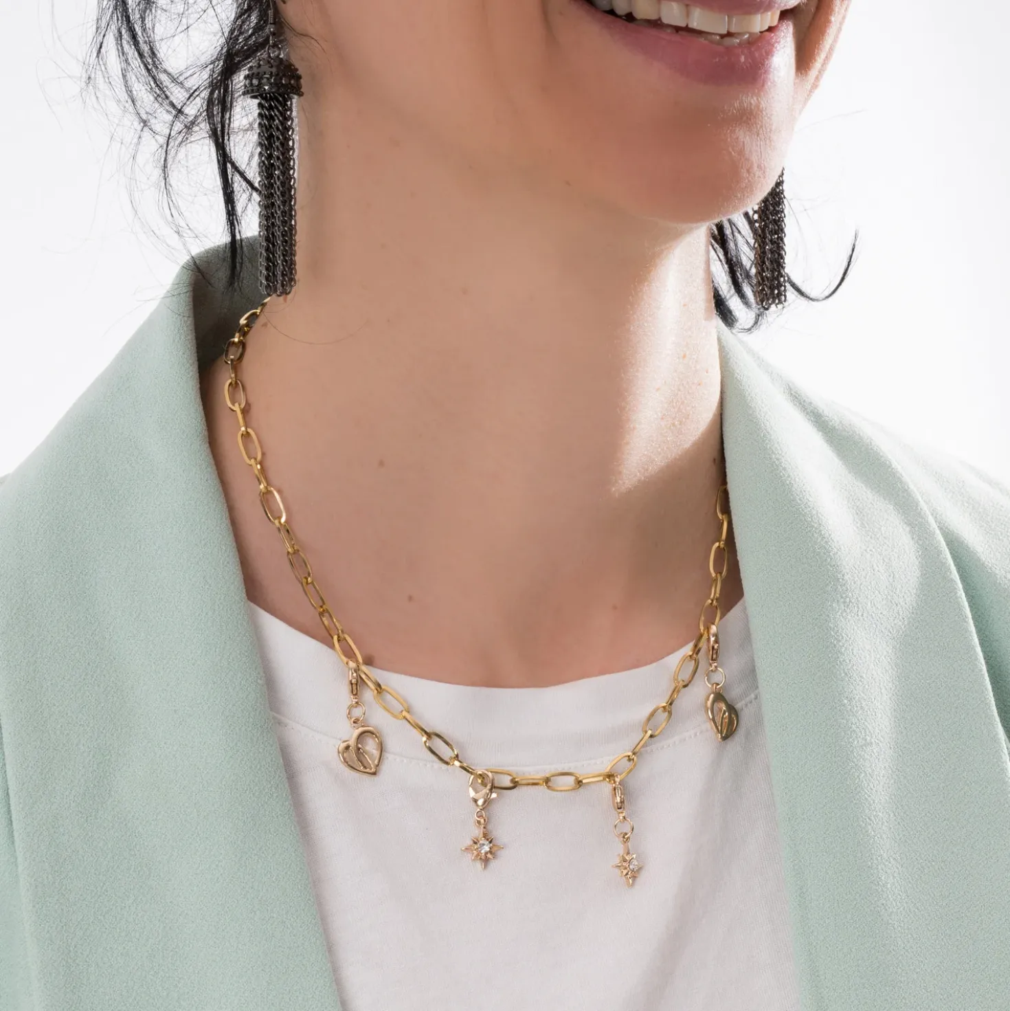Charm's amovibles métal jaune pour bijou