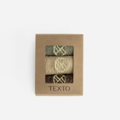 Chaussettes marron, beige, kaki pailletées