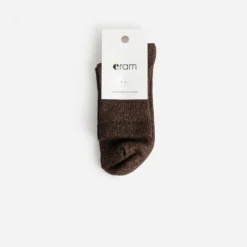 Chaussettes marron pailletées