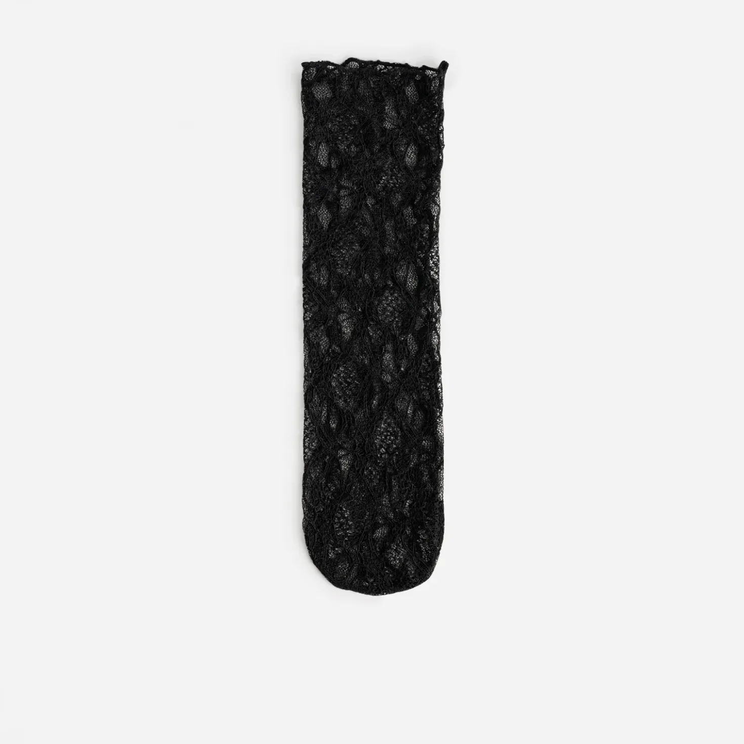 Chaussettes noires dentelle