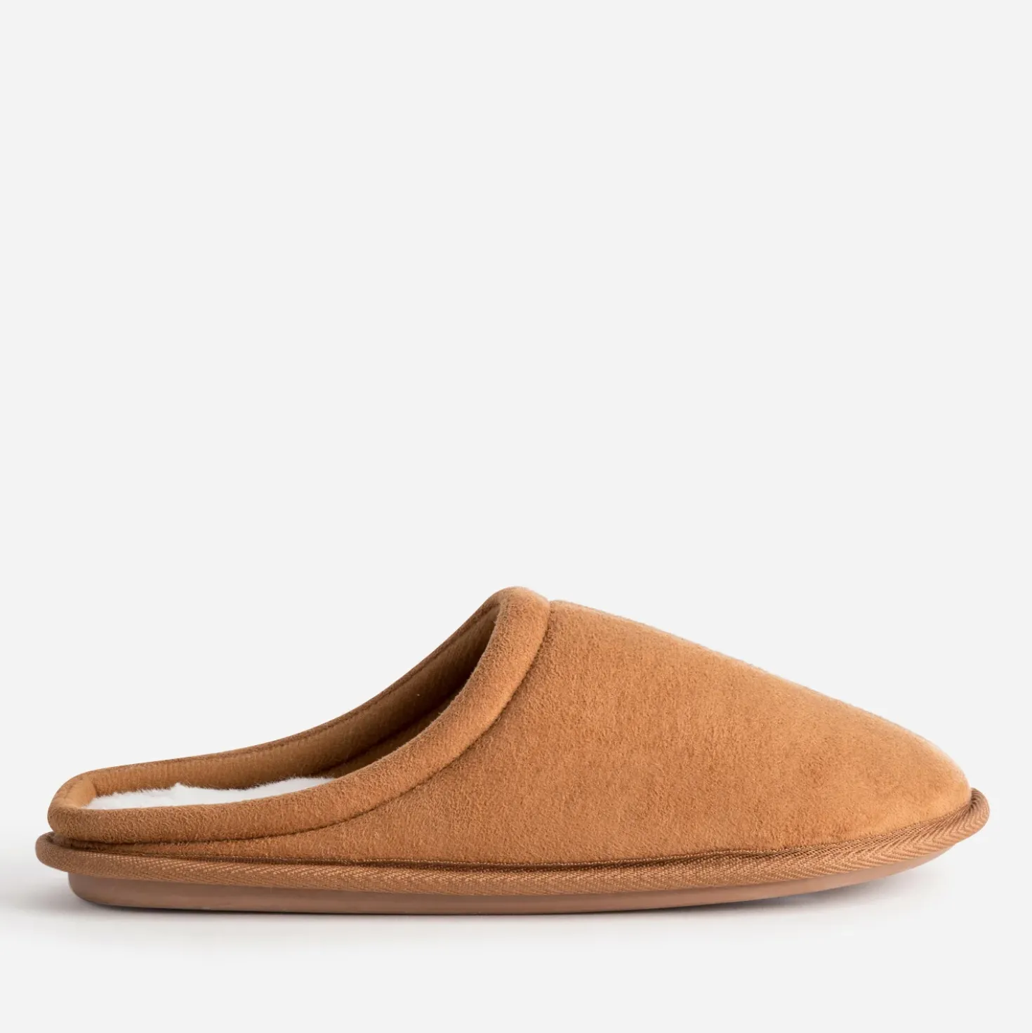 Chausson-mule cognac Homme