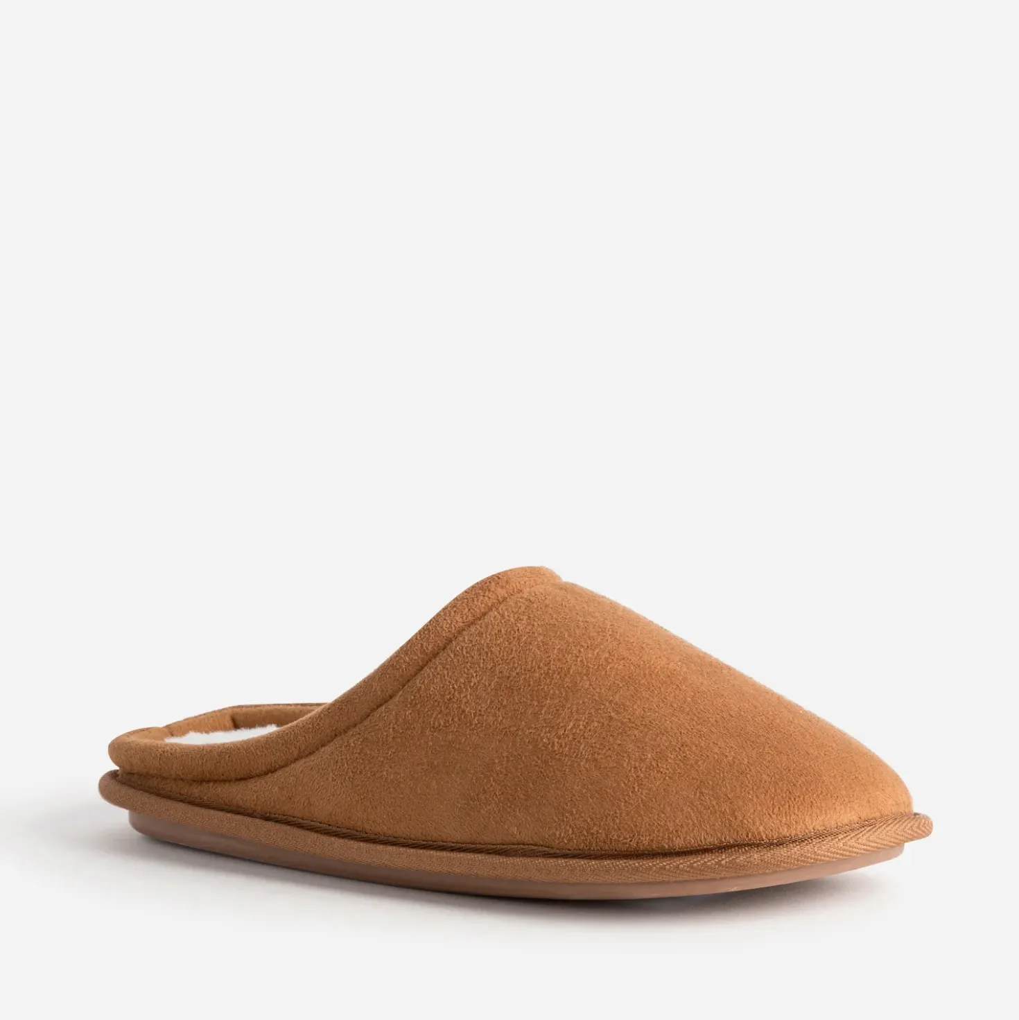 Chausson-mule cognac Homme