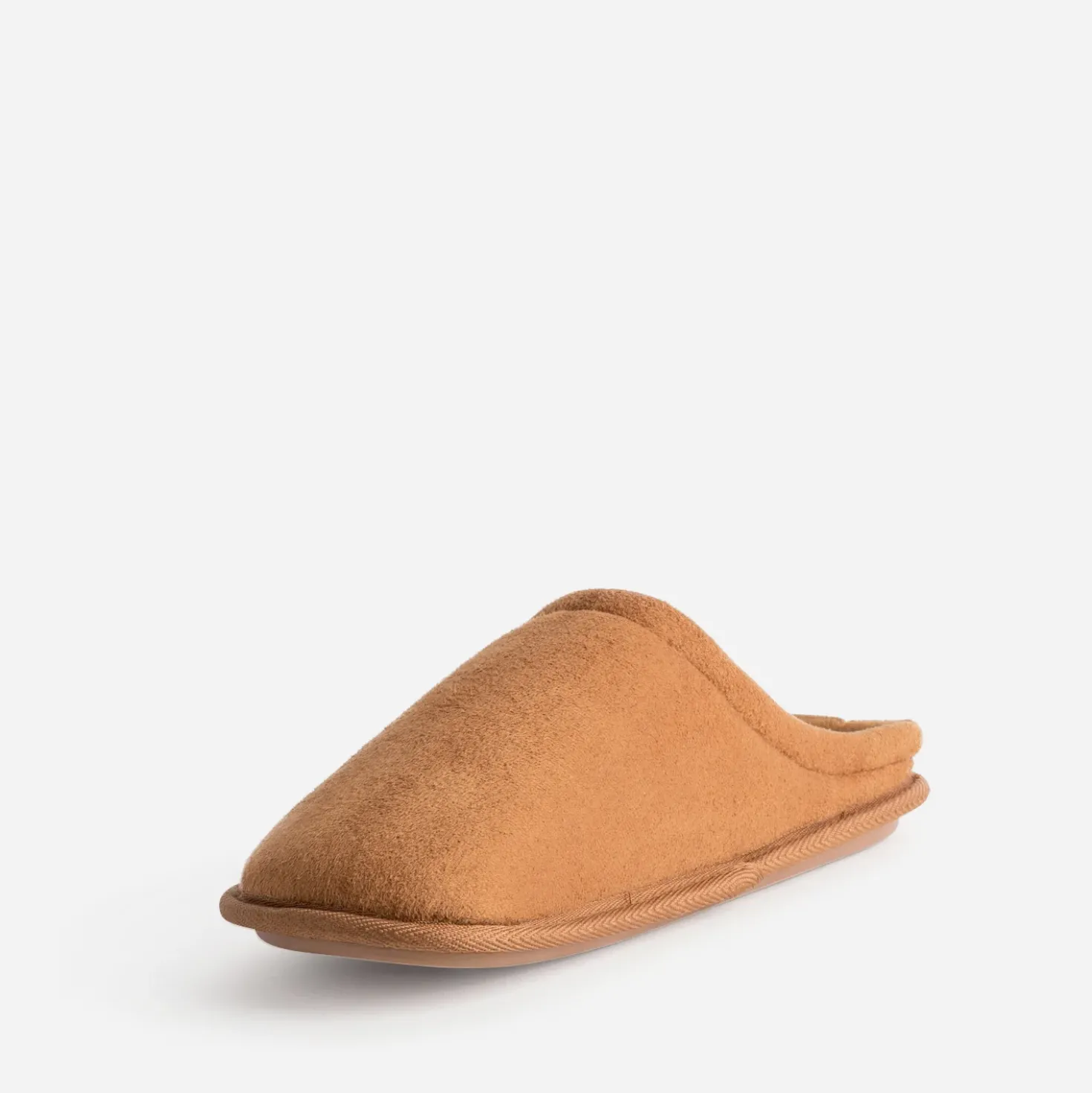 Chausson-mule cognac Homme