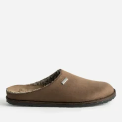 Chaussons fourrés marron