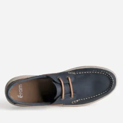 Chaussure-bateau marine cuir nubuck
