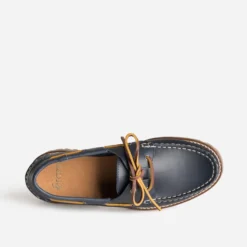 Chaussure-bateau marine cuir