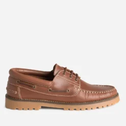 Chaussure bateau marron clair cuir