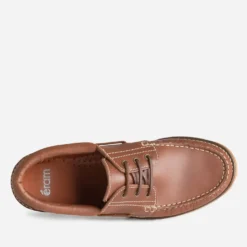 Chaussure bateau marron clair cuir