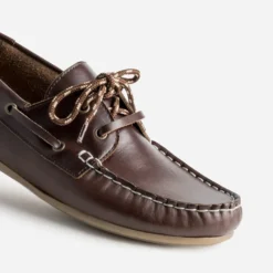 Chaussure bateau marron cuir