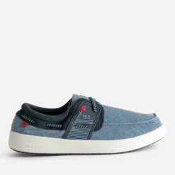 Chaussure-bateau TBS bleue toile