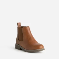 Chelsea boots BUGGY camel à détails pailletés