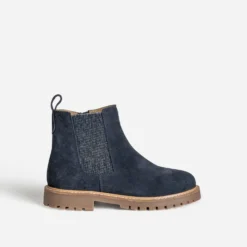 Chelsea boots BUGGY marine cuir velours