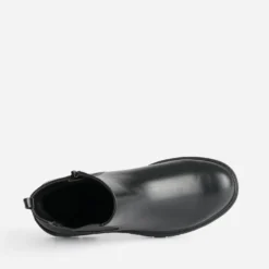 Chelsea boots BUGGY noir à semelle crantée