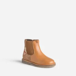 Chelsea boots éco-conçu BUGGY cognac en cuir