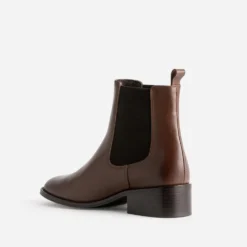 Chelsea boots cognac éco-conçu en cuir