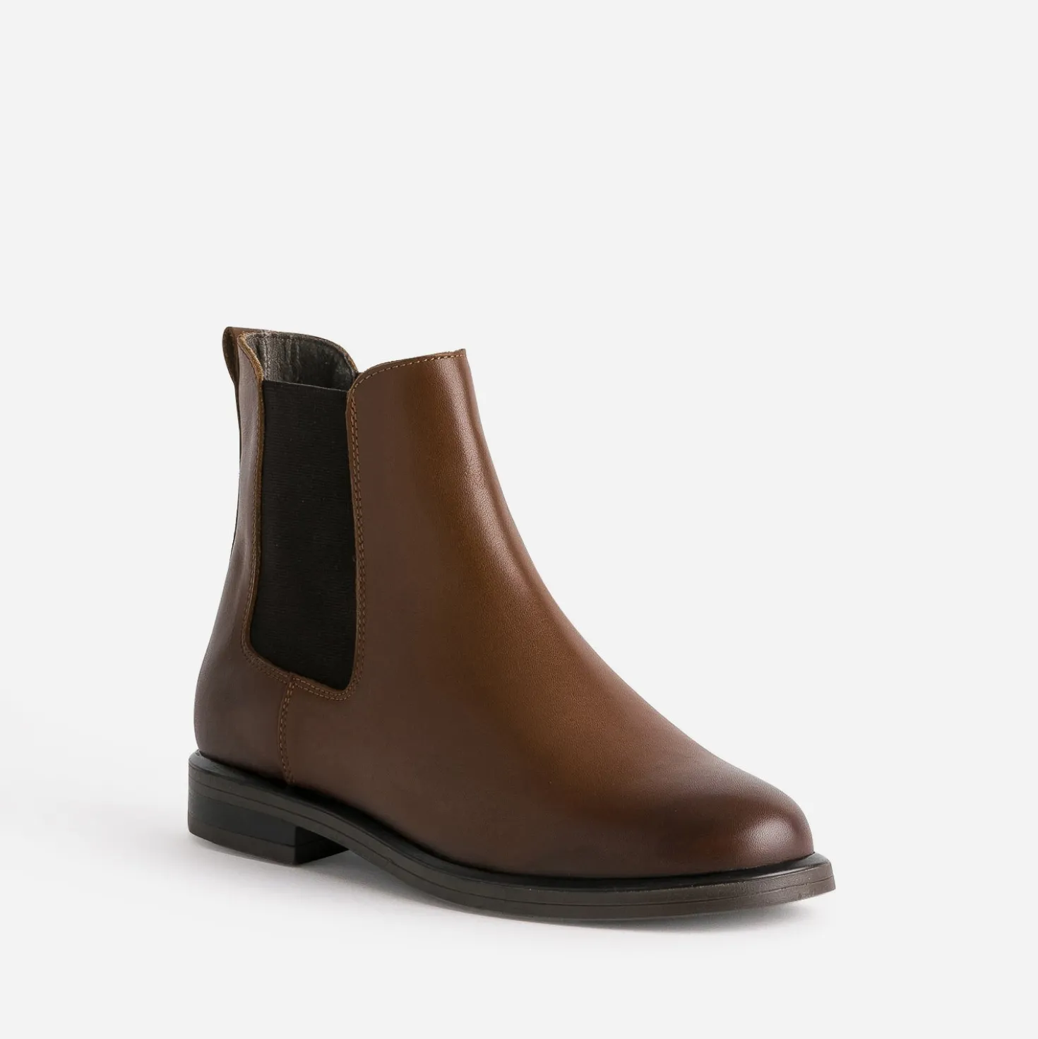 Chelsea boots cognac cuir