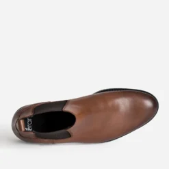 Chelsea boots cognac cuir