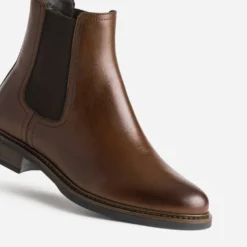 Chelsea boots cognac cuir