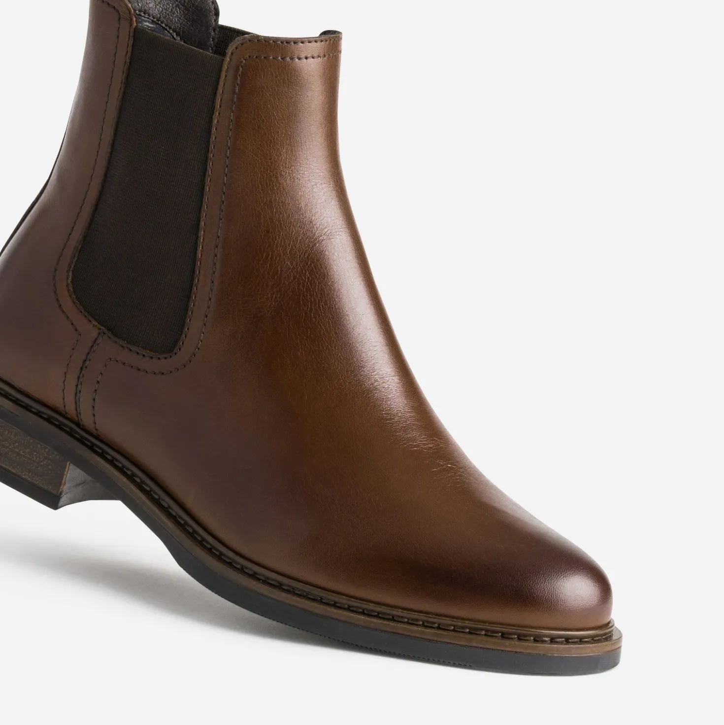 Chelsea boots cognac cuir
