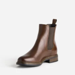 Chelsea boots cognac cuir