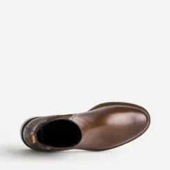 Chelsea boots cognac cuir