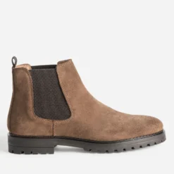 Chelsea boots cognac cuir velours
