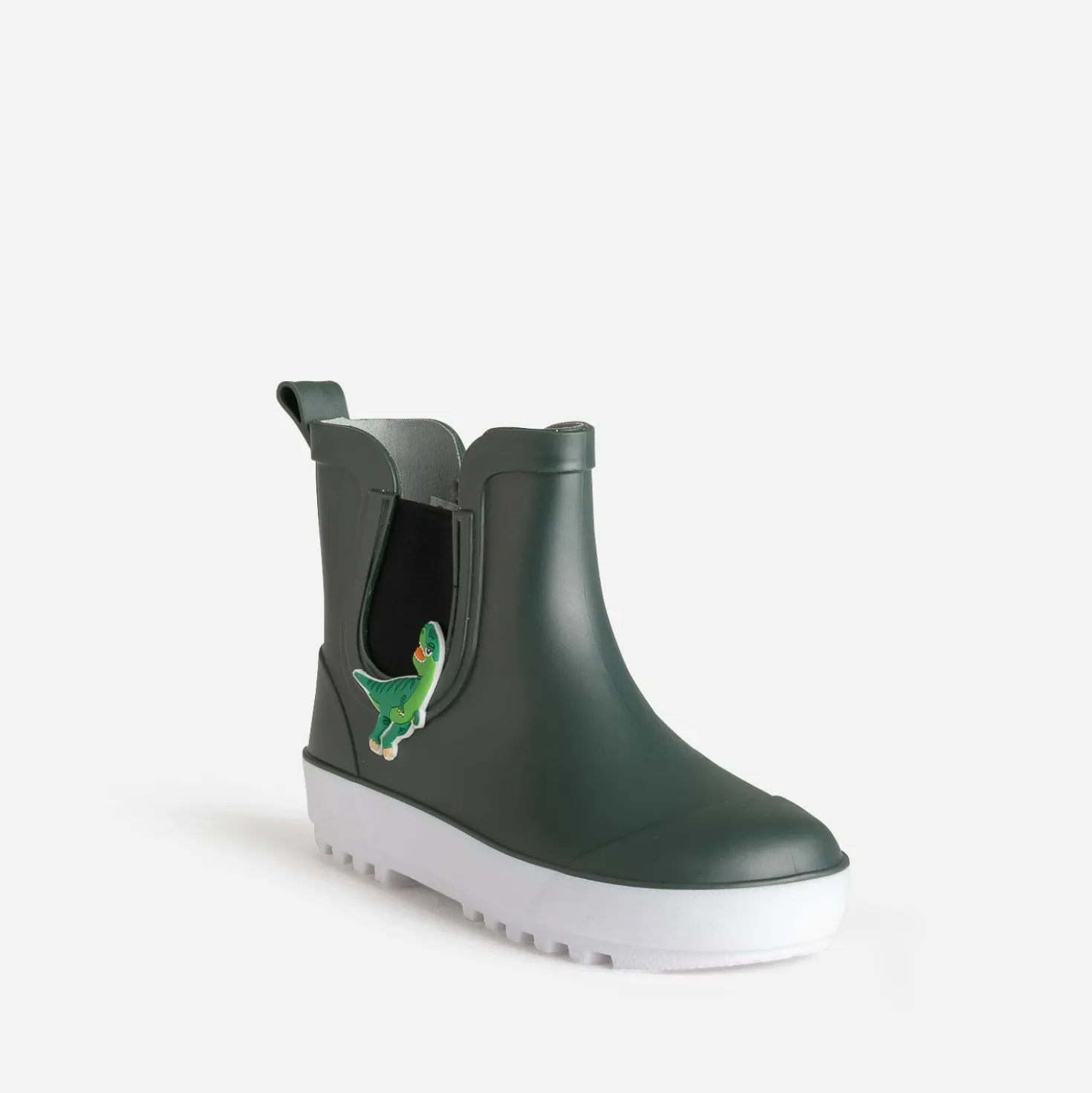 Chelsea boots de pluie BE ONLY kaki patch crocodile