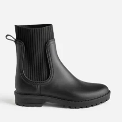 Chelsea boots de pluie noir