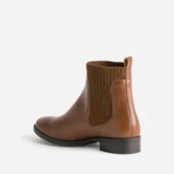 Chelsea boots ERAM FLEX cognac en cuir