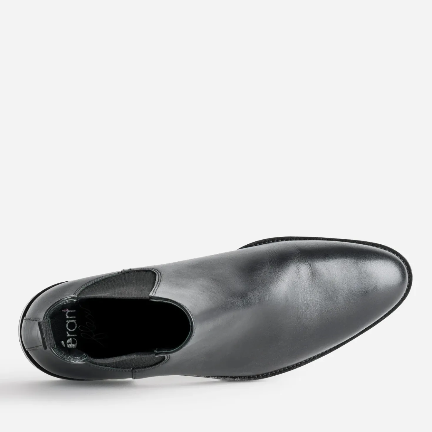 Chelsea boots ERAM FLEX noir en cuir