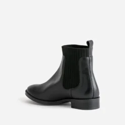 Chelsea boots ERAM FLEX noir en cuir