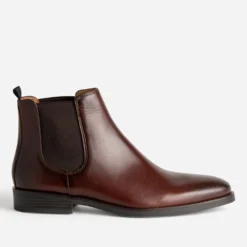 Chelsea boots marron cuir