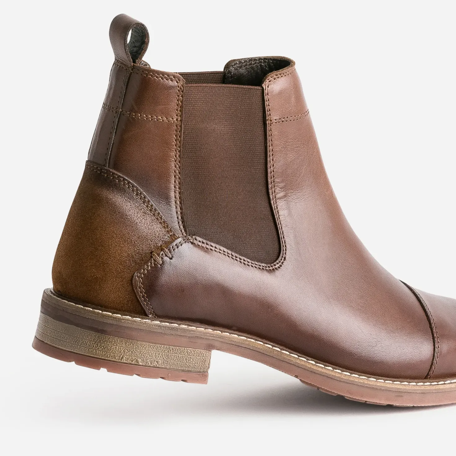 Chelsea boots marron cuir