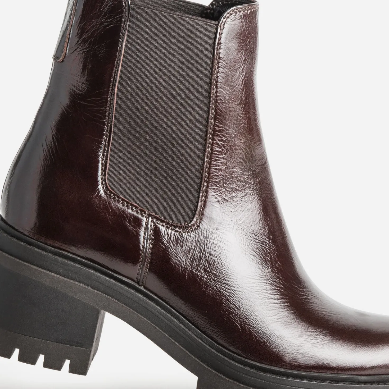 Chelsea boots marron cuir glacé