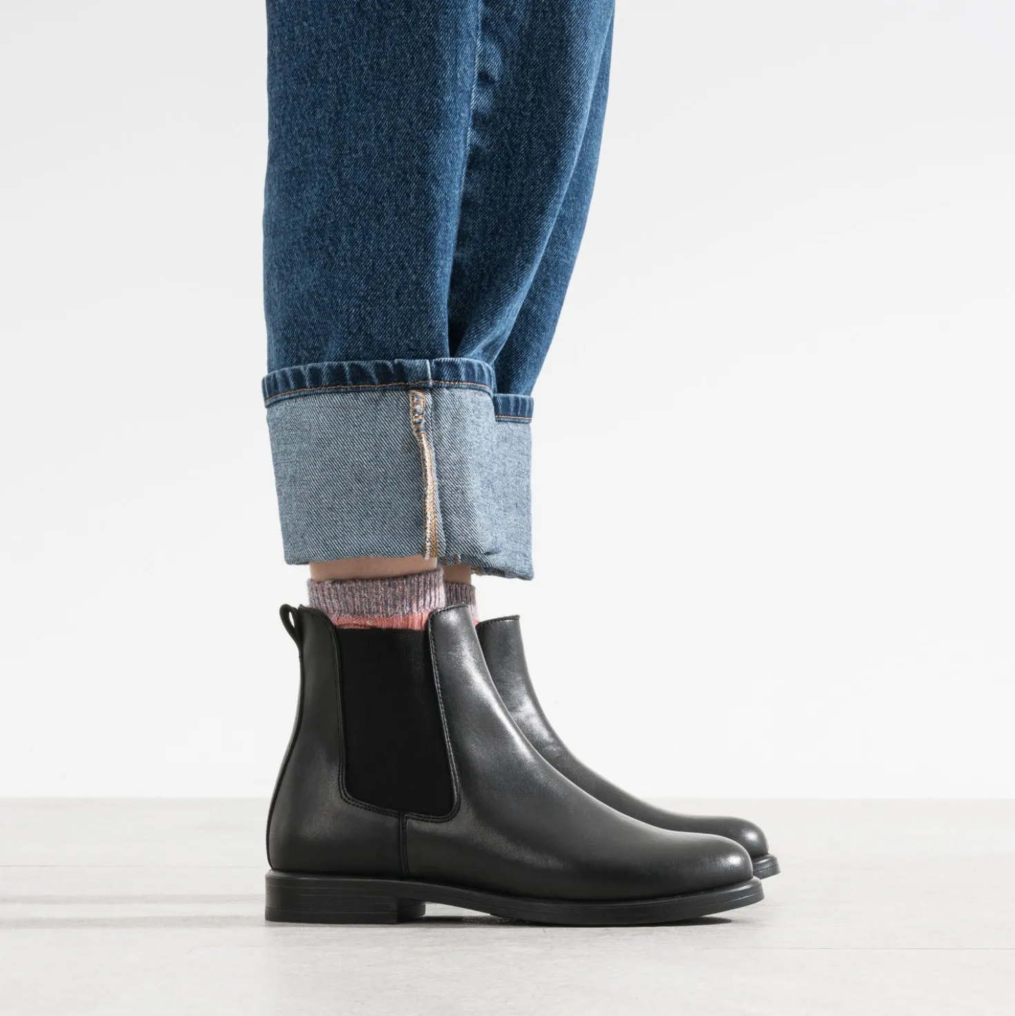 Chelsea boots noir cuir