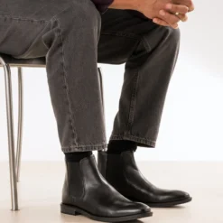 Chelsea boots noir cuir