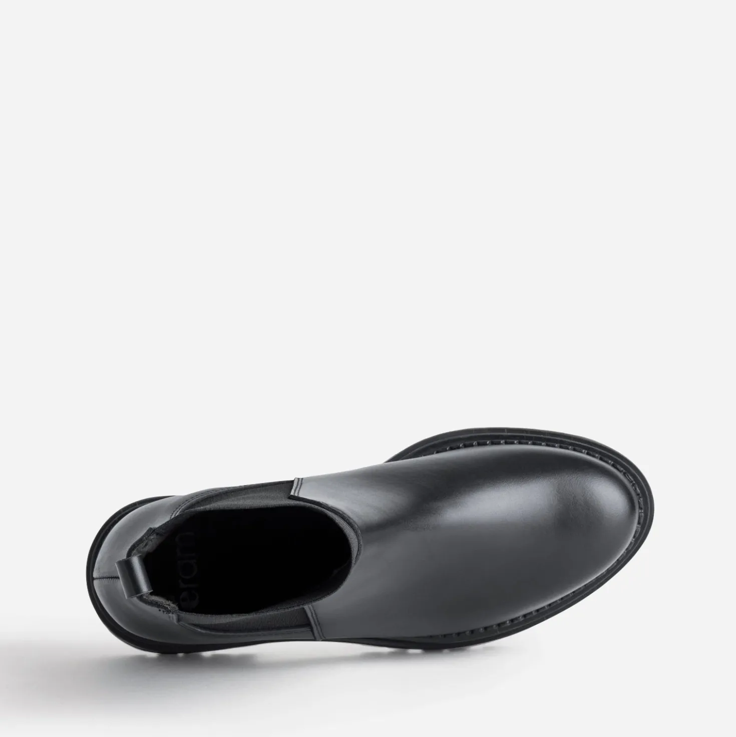 Chelsea boots noir cuir semelle crantée