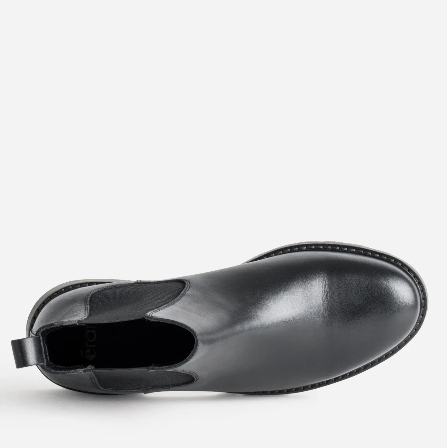 Chelsea boots noir cuir semelle crantée